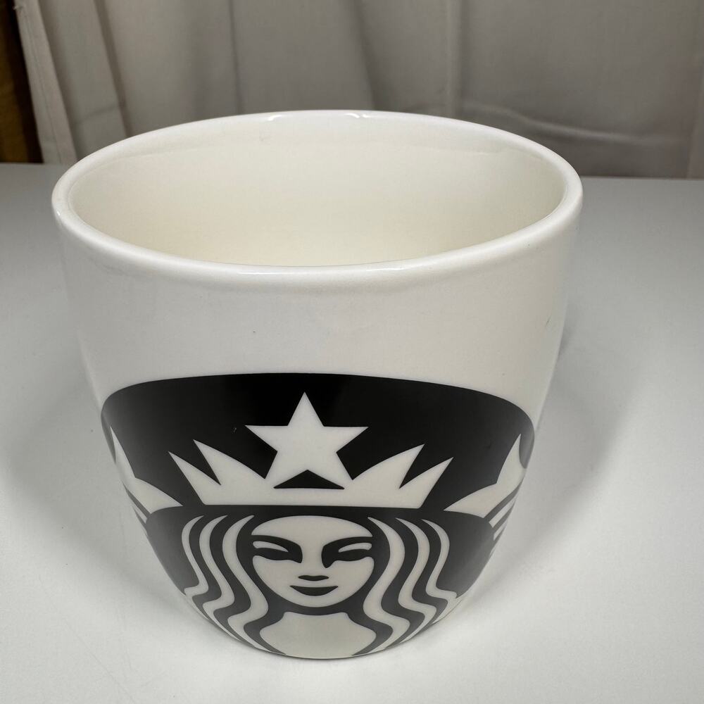 Starbucks Coffee Tea Cup Mug 2017 14 Oz  White and Black Mermaid Logo Siren NWT